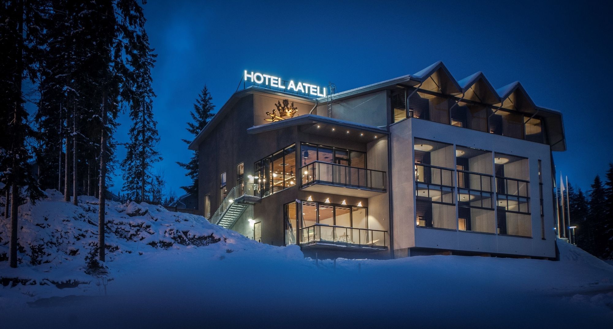 Hotel Aateli Hillside Вуокатти Экстерьер фото